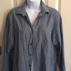 Alfano Mens Striped Dress Shirt